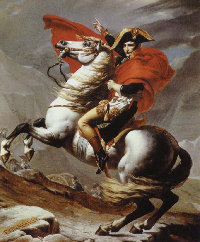 Jacques-Louis David napoleon bonaparte korsar alperna Norge oil painting art